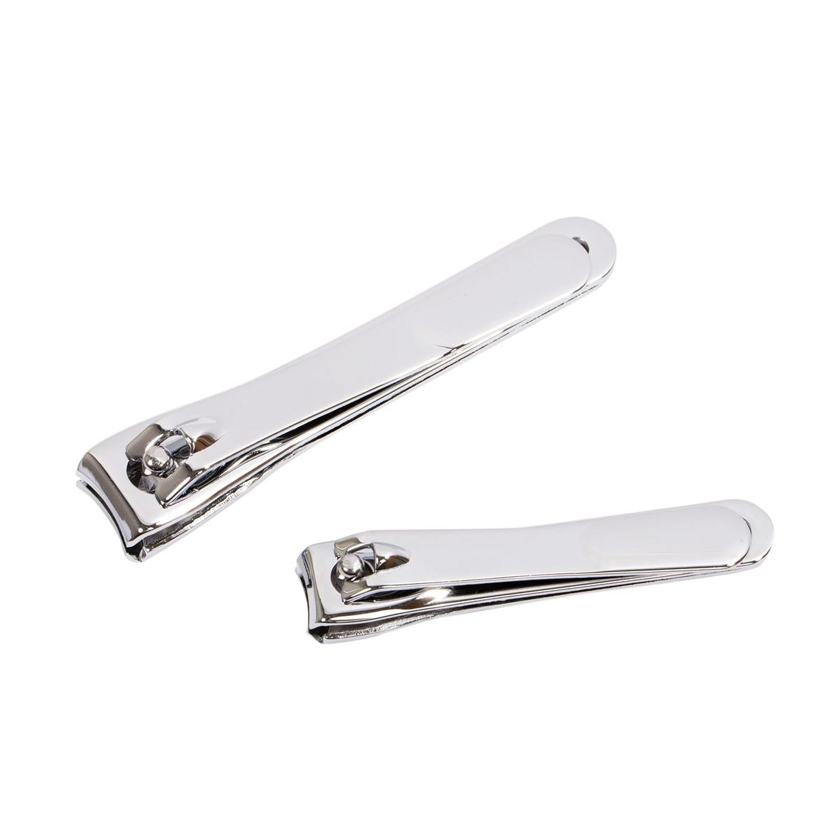 Bodico,2-PC Carbon Stl Nail Clipper chrome, double b/c