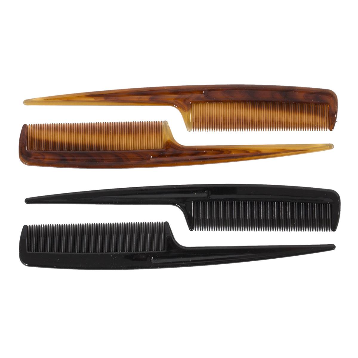 Bodico 2-pc Tail Comb, 2 col., b/c(HZ)