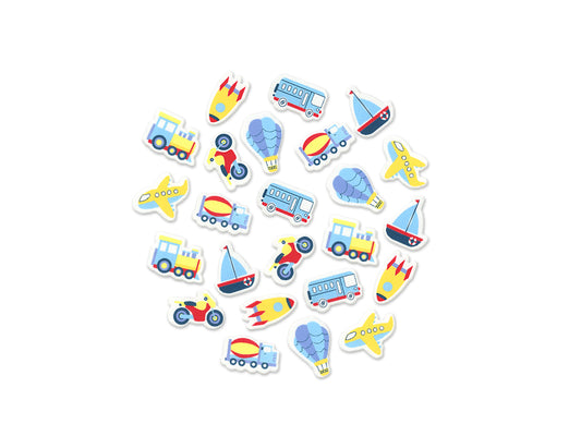 Krafty Kids: Foam-Fun 3D Stickers Themed C) Transport Fun