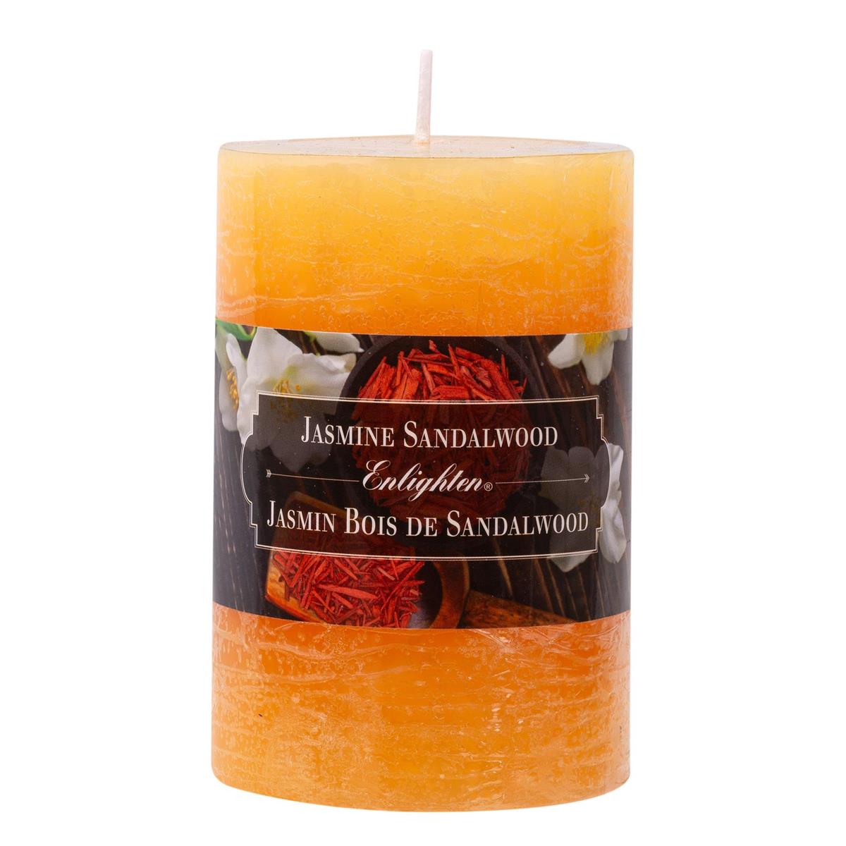 KG Enlighten 4" Scented Pillar Jasmine Sandalwood (Az)
