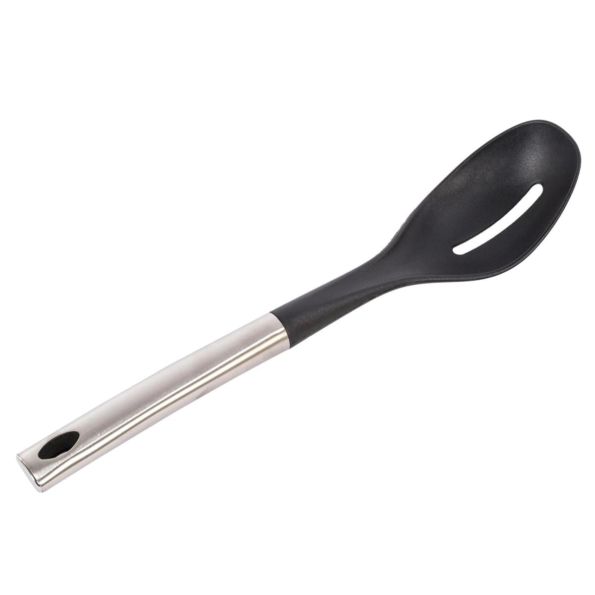 L.Gourmet 13"L Nylon Slotted Spoon w/ SS Handle, t.o.c. (HZ)
