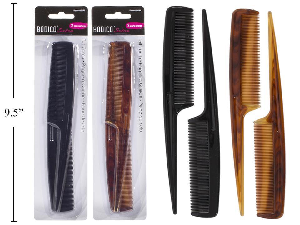 Bodico 2-pc Tail Comb, 2 col., b/c(HZ)
