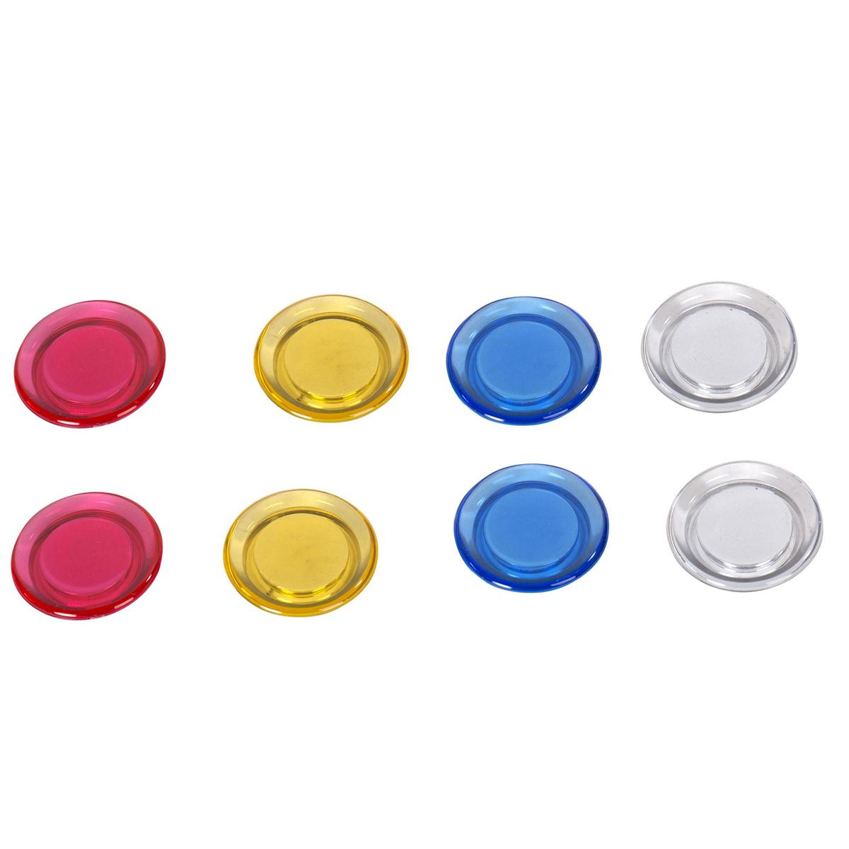 H.E., 8-pc Magnetic Buttons, Dia. 3cm, b/c