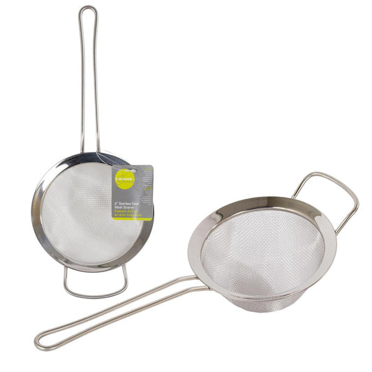 L.Gourmet 6" S/S Mesh Strainer w/ Rect.Support (CP)