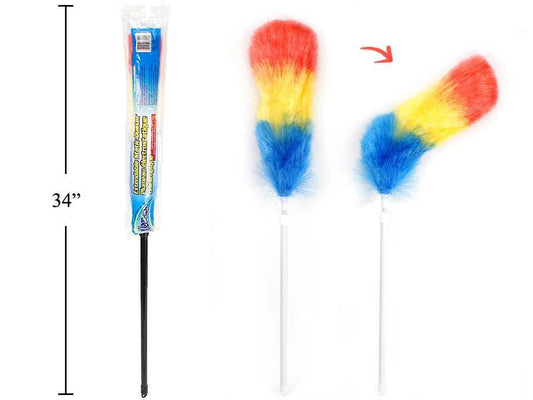 Extendable Static Duster,  34" to 49", 2 colours, printed bag