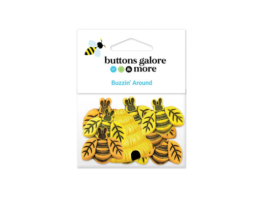 Buttons Galore & More: Craft & Sewing Novelty Buttons Assorted - Buzzin' Around