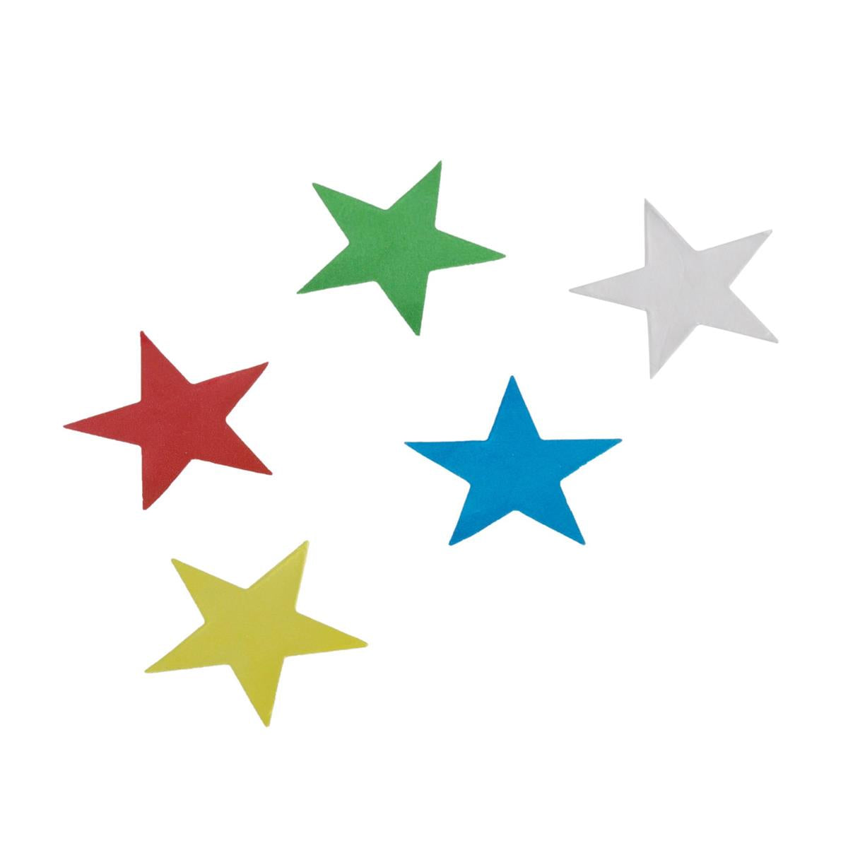 O.WKs. 1/2" Colour Star Labels,  400-pc., clam pack