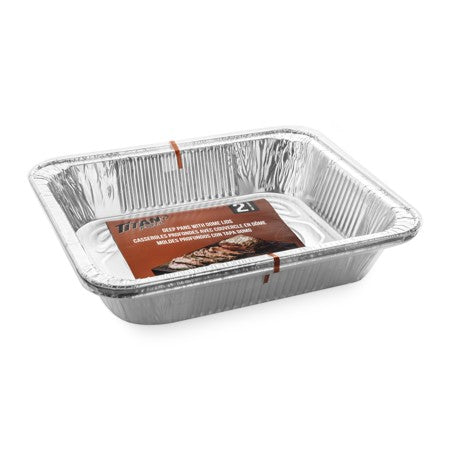TITAN DEEP PANS AND DOME LIDS 2/PK