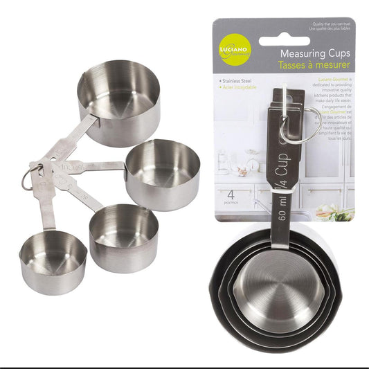 L.Gourmet  4-pc S/S Measuring Cup, t.o.c. (CP)