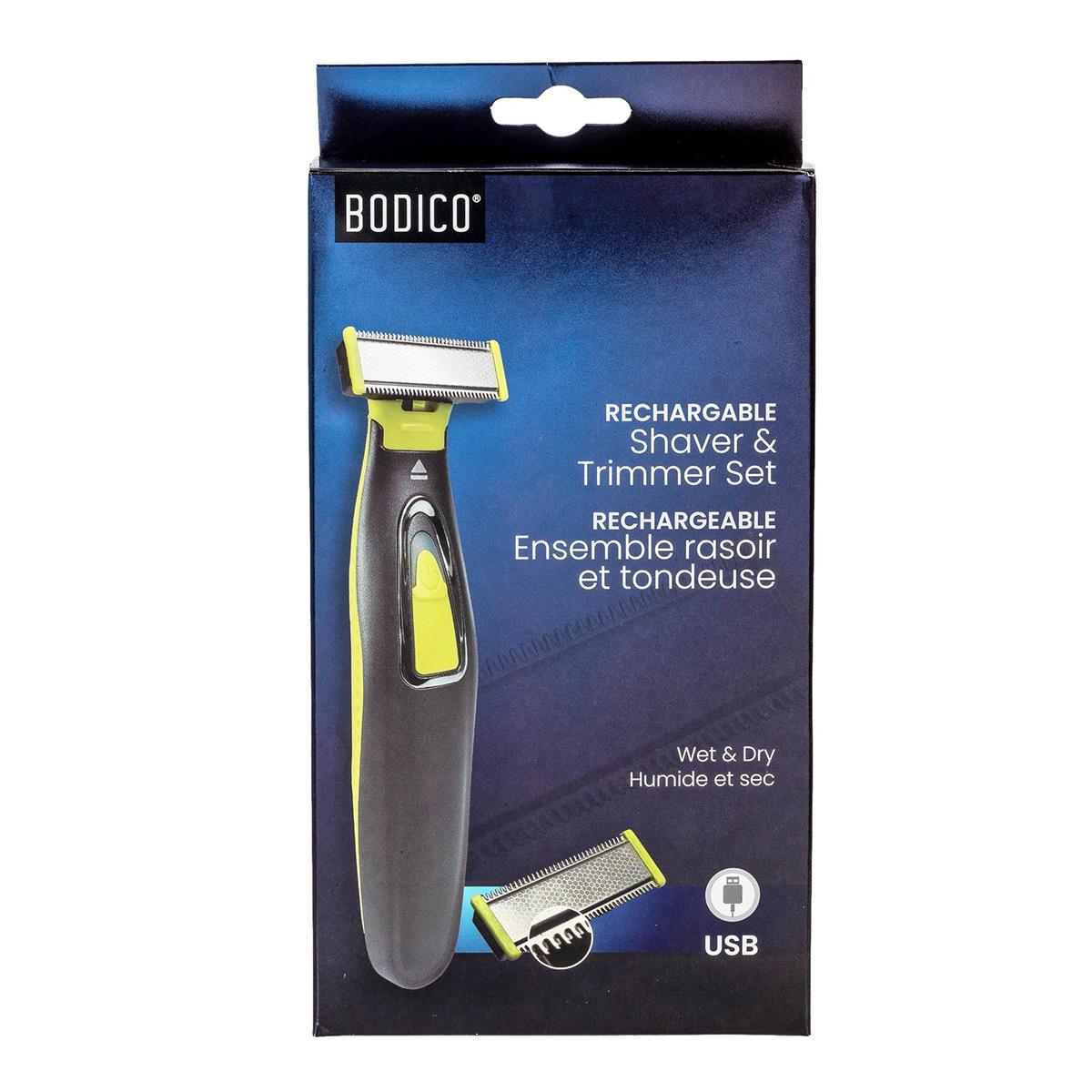 Bodico, Men USB Shaver & Trimmer 20*20*13cm, color box