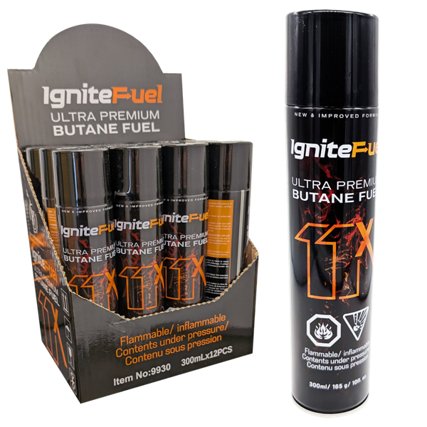 11x IgniteFuel Ultra Premium Butane Fuel - 300ml