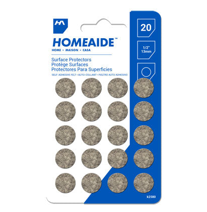 FELT SURFACE PROTECTORS - 20 1/2" ROUND 13MM