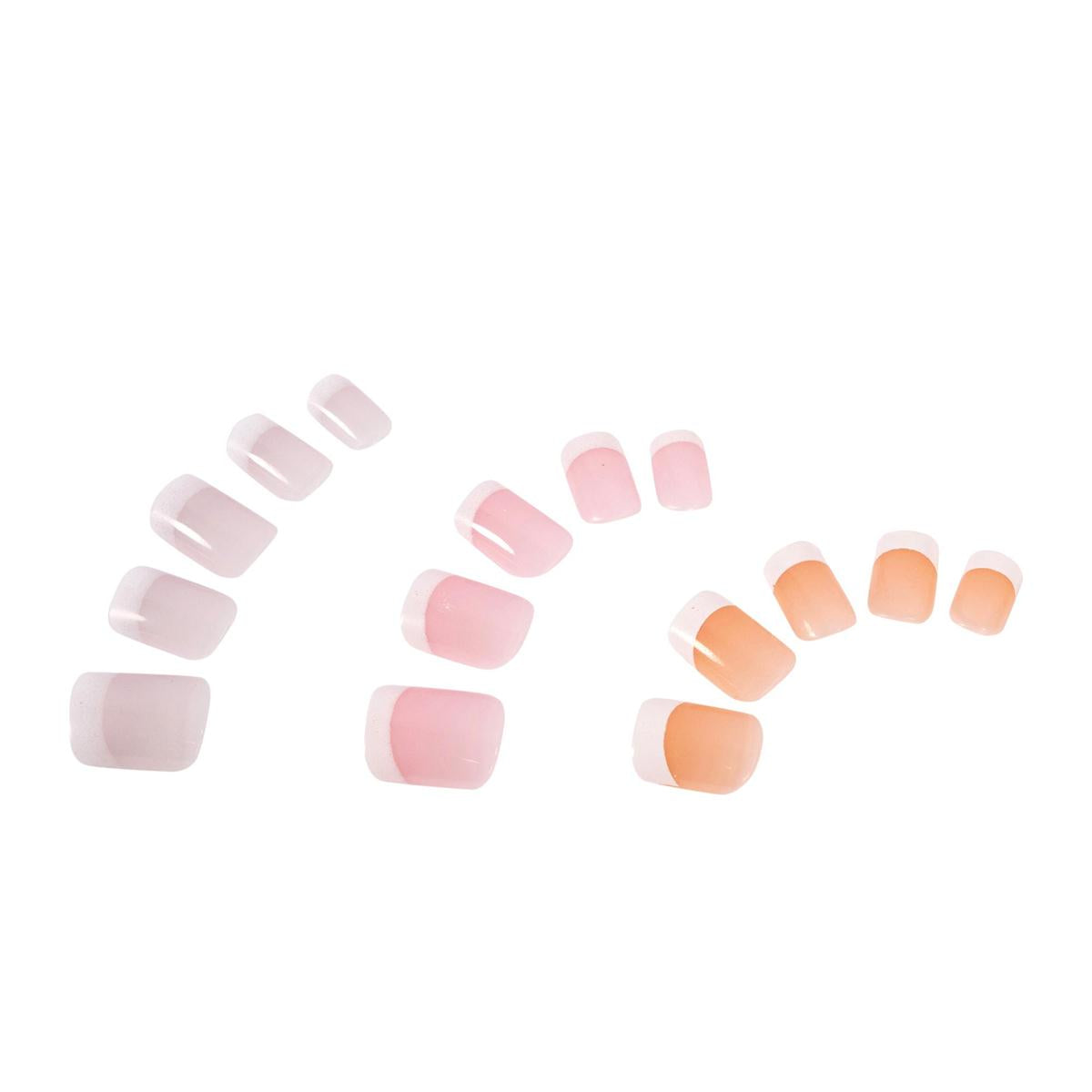 Bodico Natural French Nails w 2g of glue, 3asst(HZ)