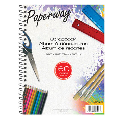 SCRAP BOOK - 60 9" X 12"