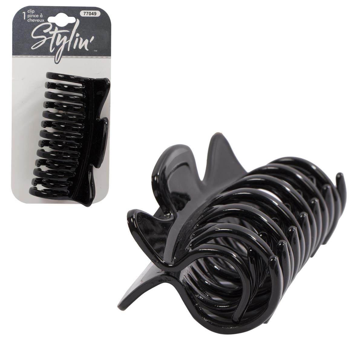 Stylin, Large Black Claw Clip hc