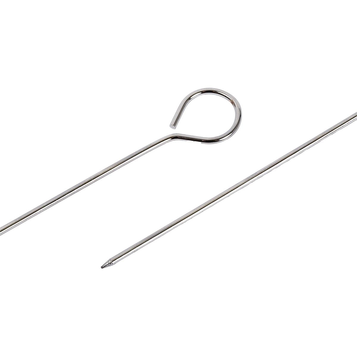 BBQ 8ct. Chrome Plated Steel Skewers, 13.5"L, pbh