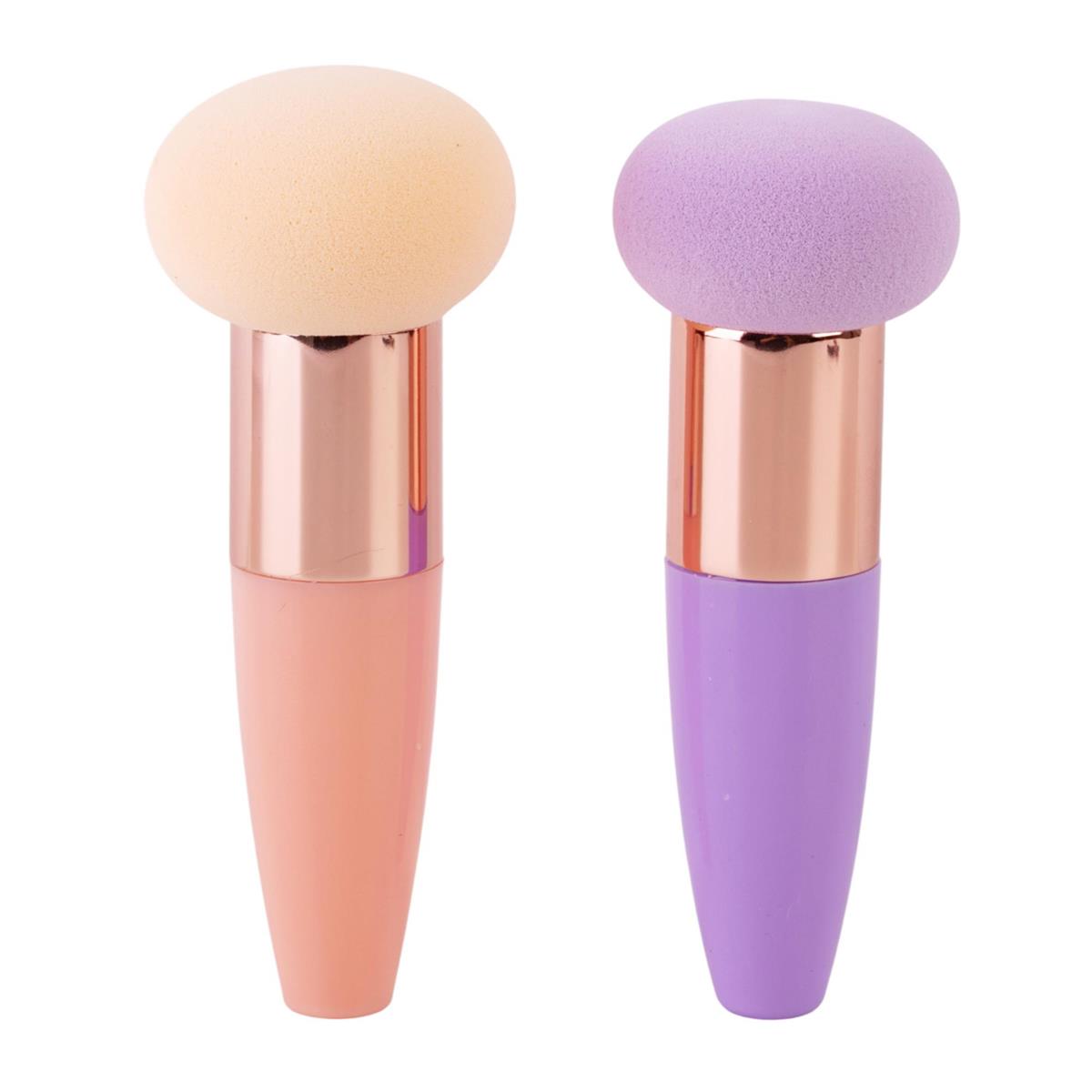 Bodico, Beauty Sponge w handle Set, 2-asst colors, blister card