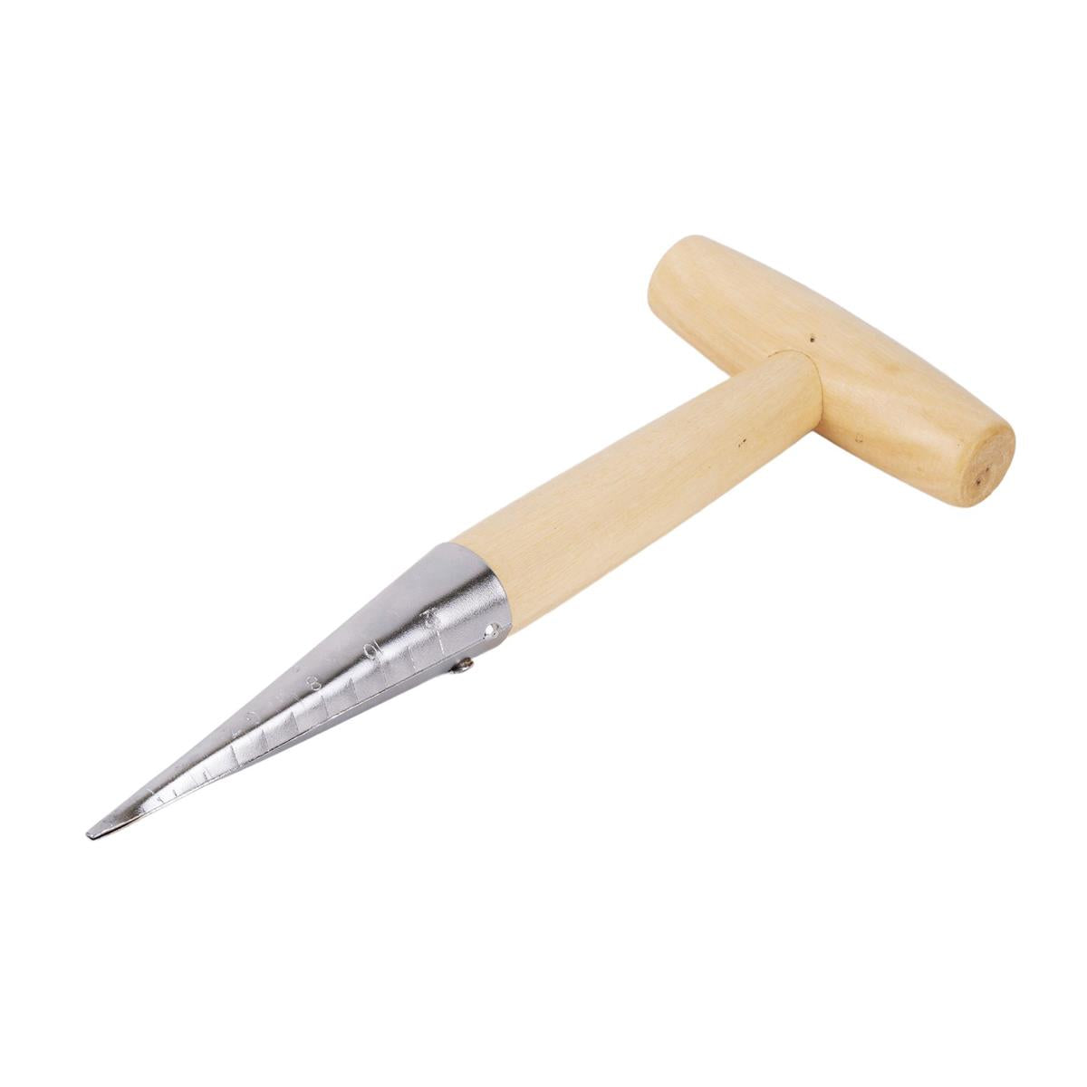 Garden E. 11.4" Garden Hand Dibber w/ Wood Handle,