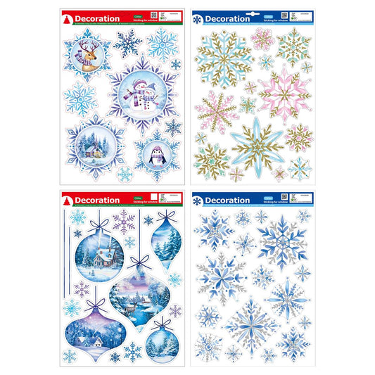 S.Secrets Xmas Window Clings, Glitter, 4/s, header