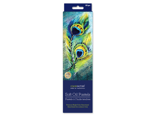 Color Factory: Soft Oil Pastels Brights Color Asstmnt x25