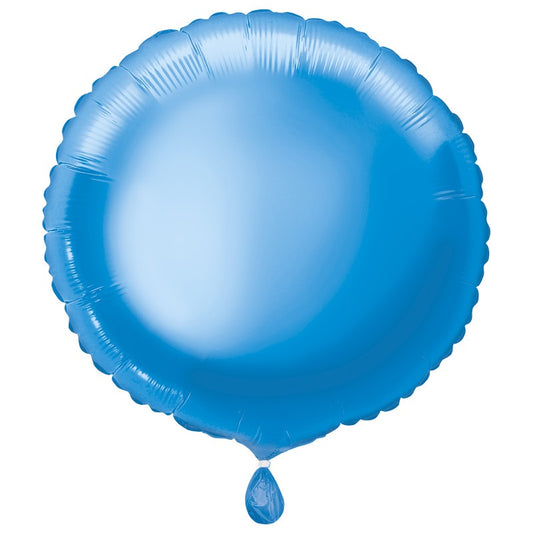 Solid Round Foil Balloon 18"  Packaged - Royal Blue