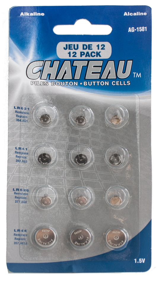 ASSORTED BUTTON/WATCH CELL BATTERY