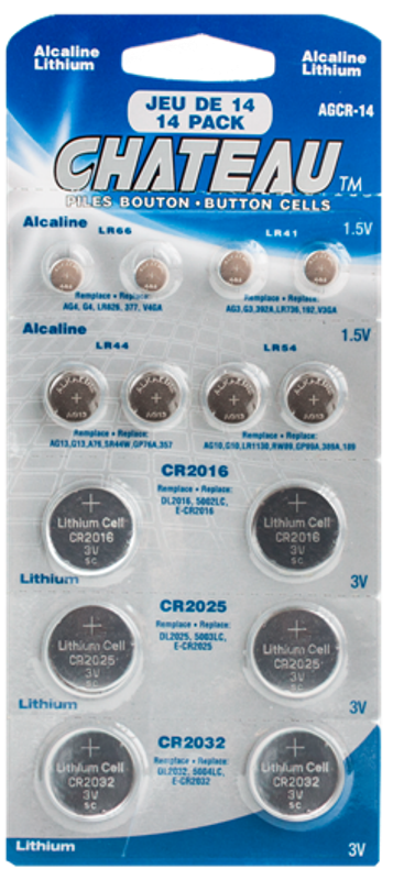 ASSORTED BUTTON/WATCH CELL BATTERY