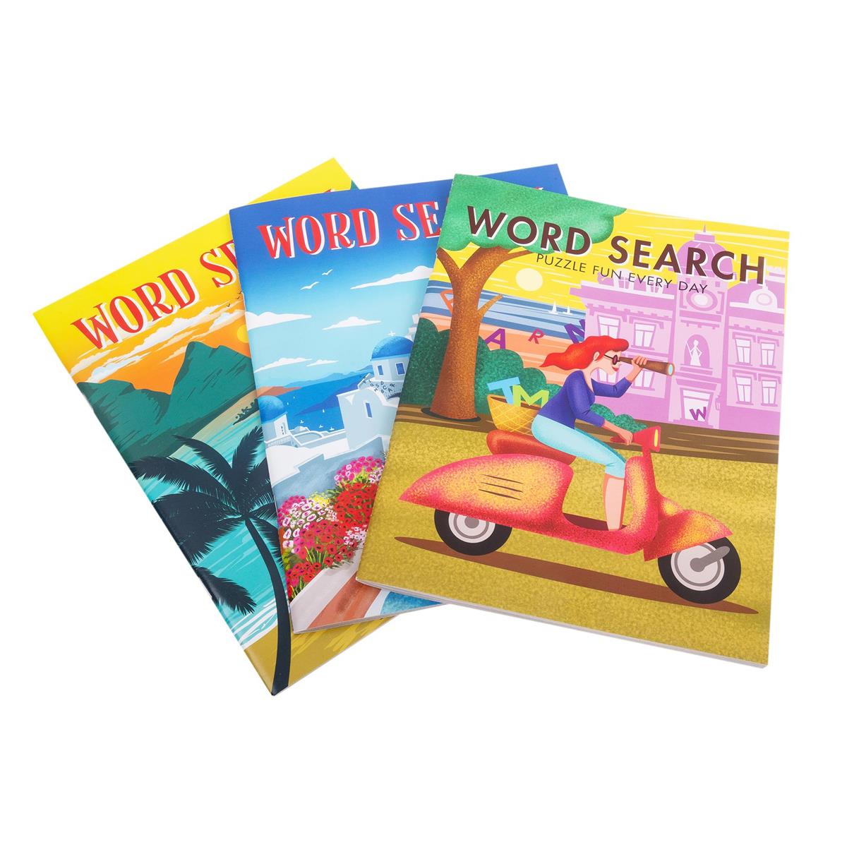 Large Print Wordsearch Puzzle Book 10.5" x 8", 3 Asst Themes, 64 pages