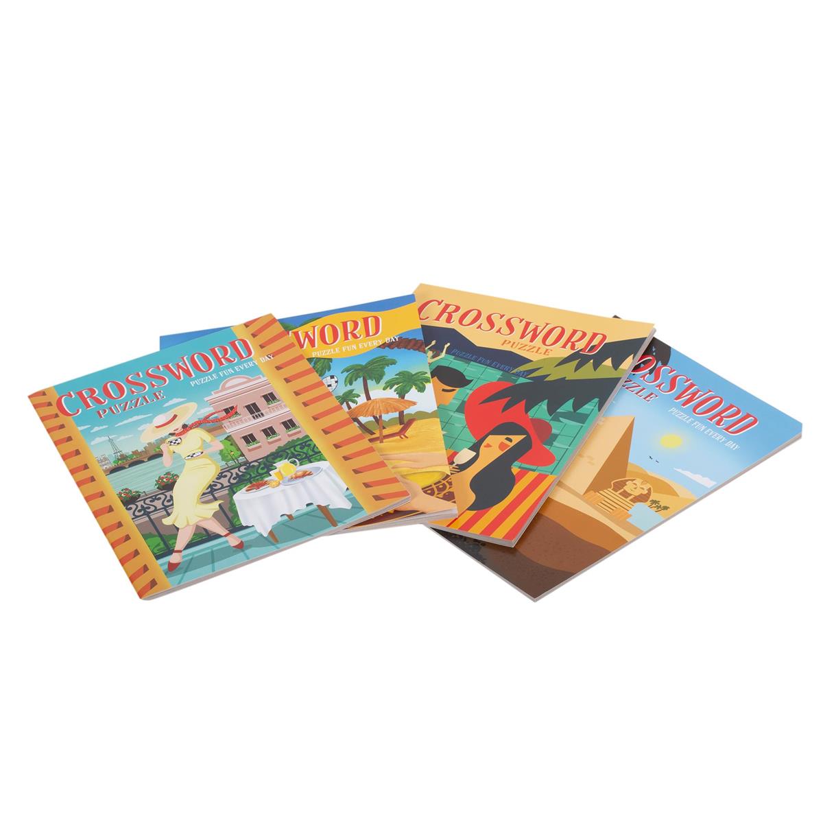 Super Puzzle Power Crossword Book 10.5" x 8", 4 Asst Themes, 64 pages