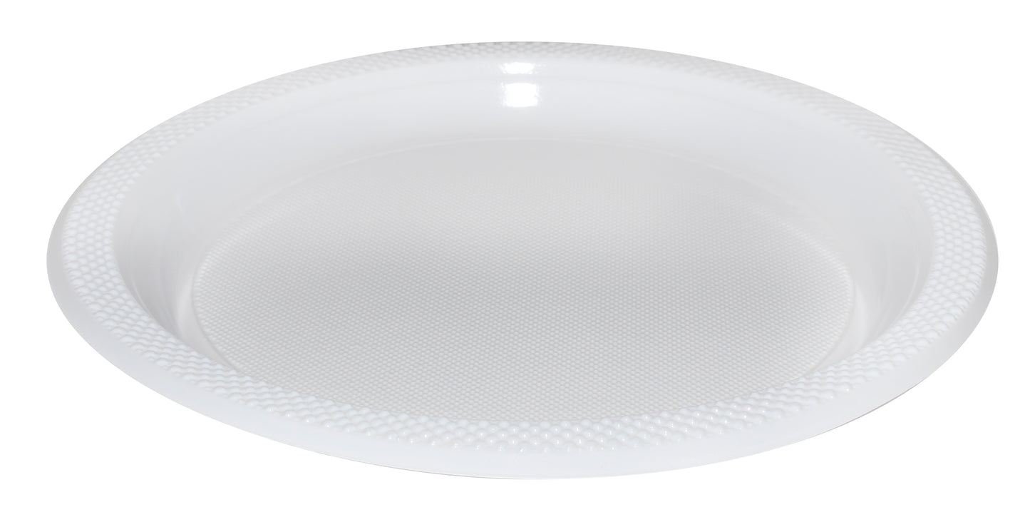 PLASTIC PLATES: 9",  10/PK
