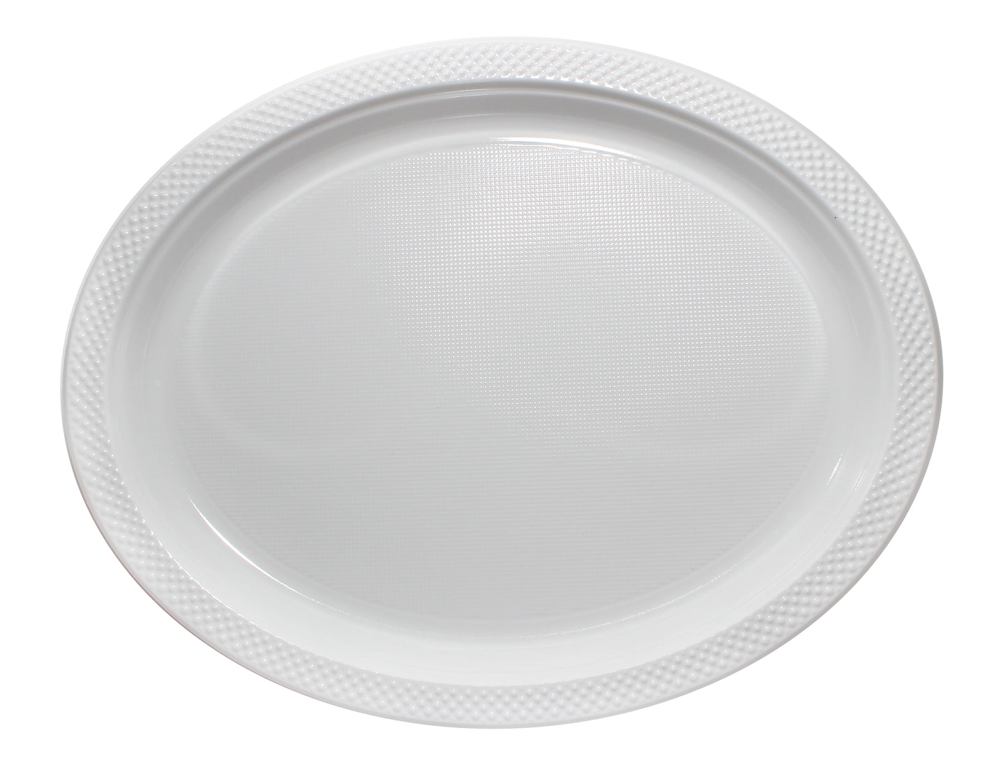 PLASTIC OVAL PLATTERS: 5/PK