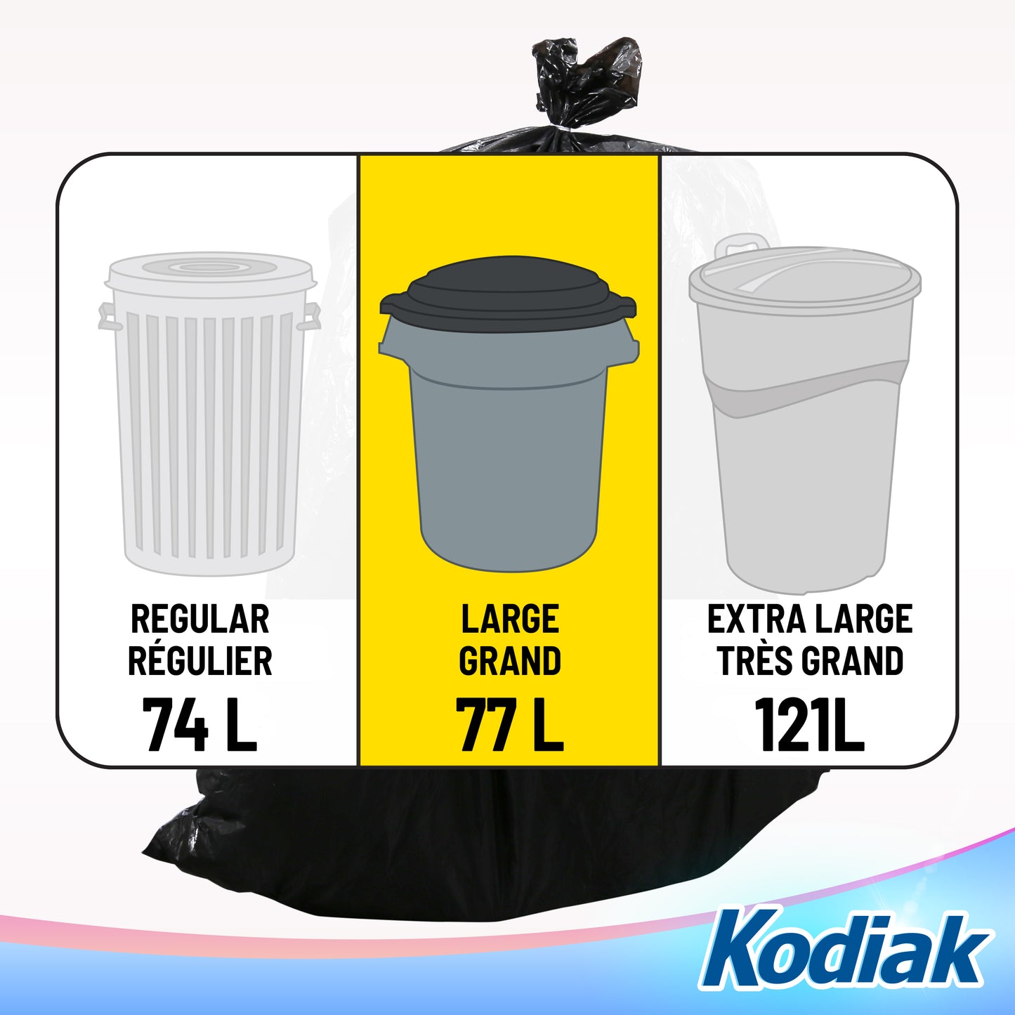 HEAVY DUTY GARBAGE BAGS: 30x38 - BLACK, 30/BOX