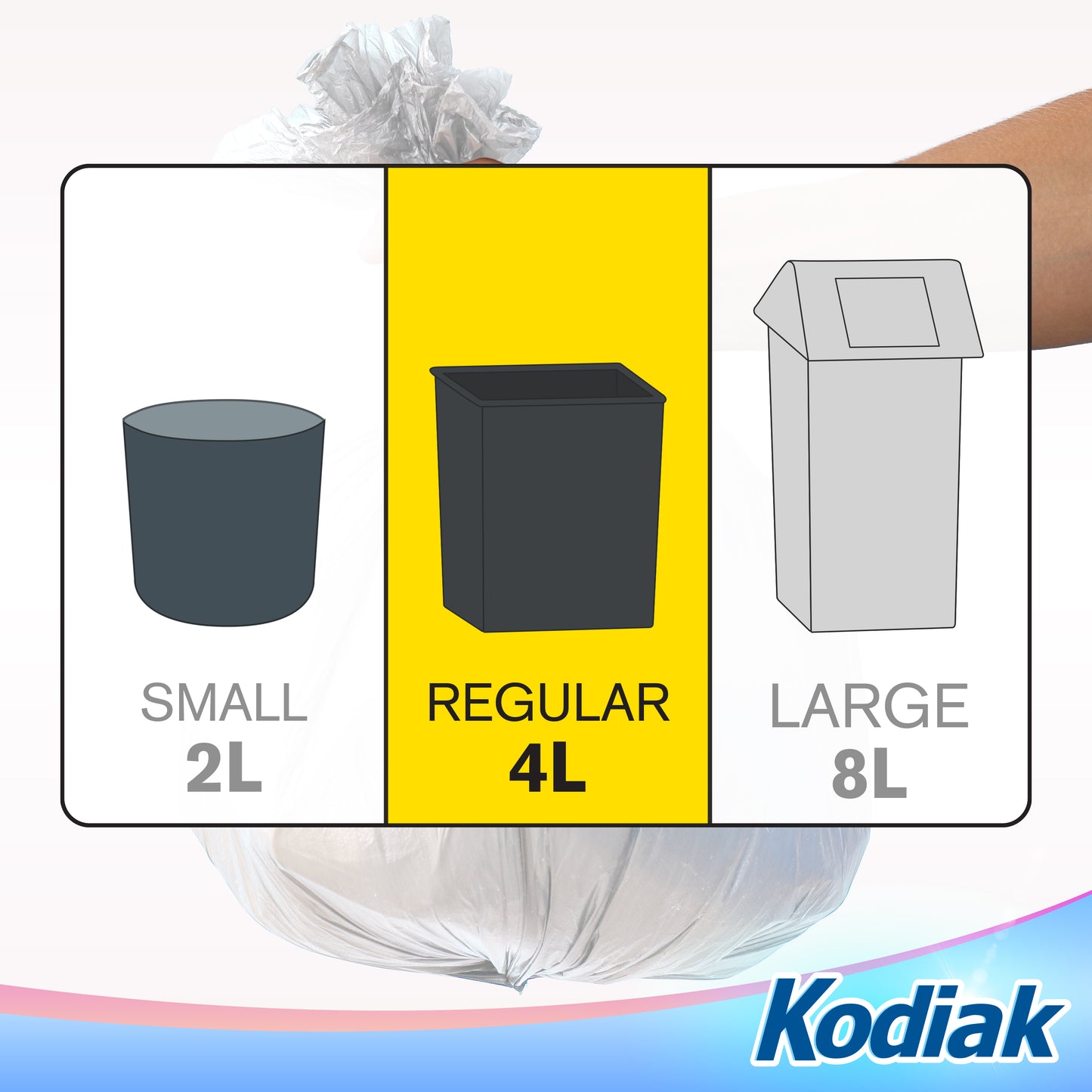 KITCHEN GARBAGE BAGS: 20x22 16 - GAUGE 0.6MIL