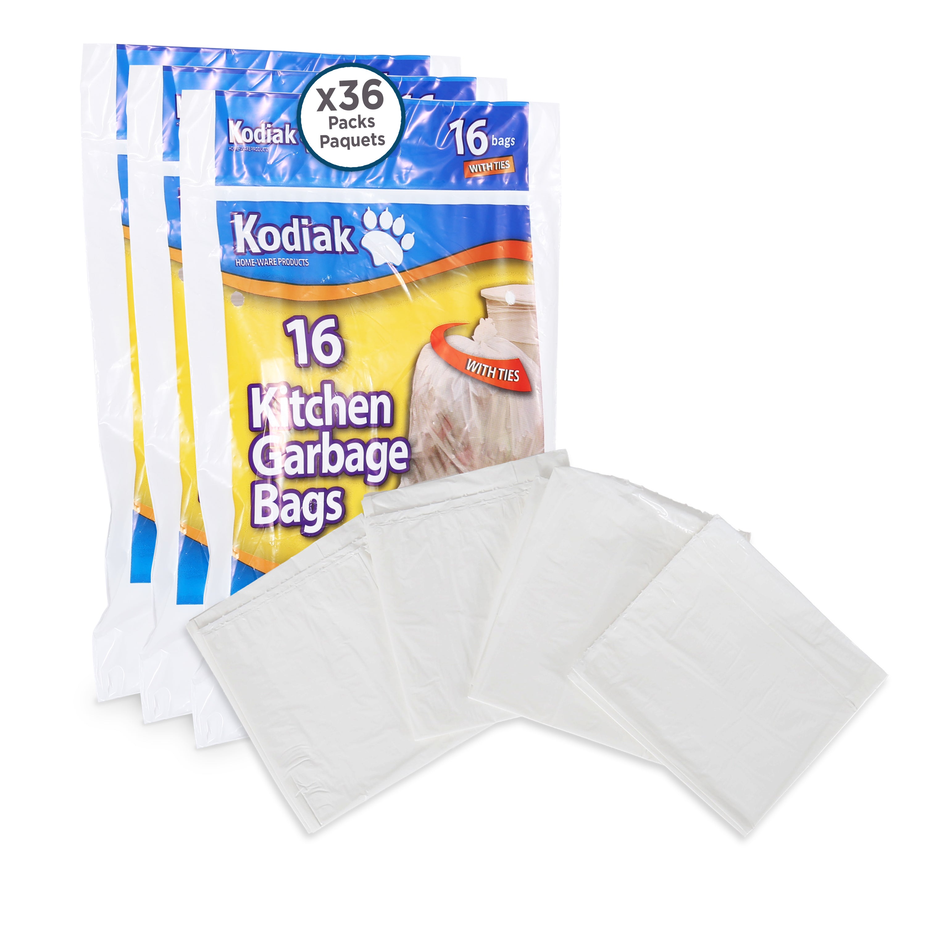 KITCHEN GARBAGE BAGS: 20x22 16 - GAUGE 0.6MIL