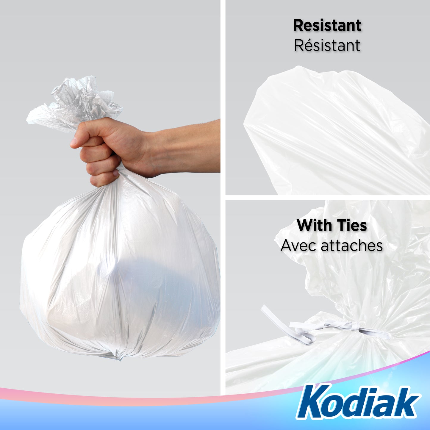KITCHEN GARBAGE BAGS: 20x22 16 - GAUGE 0.6MIL