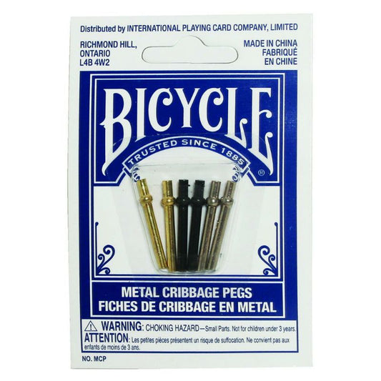 6Pcs Bicycle Metal Cribbage Pegs