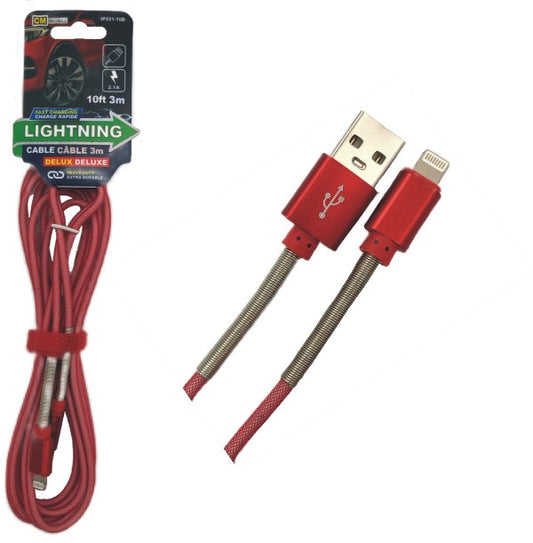 10ft Deluxe Lightning Cable - Fast Charge