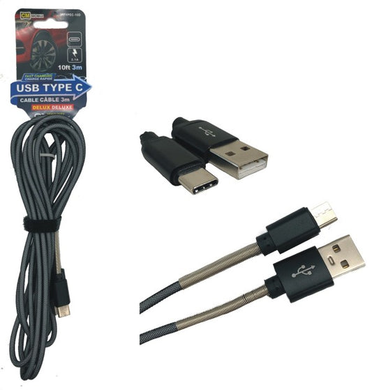 10ft Deluxe TypeC Cable - Fast Charge