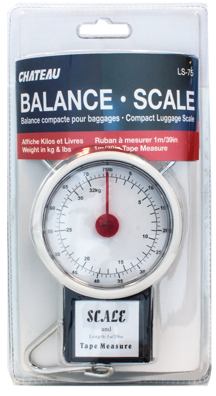 Luggage scale 75lbs cap