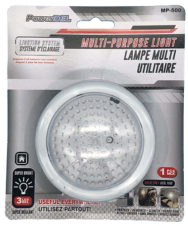 3 LED multi-purpose light - 10cm
