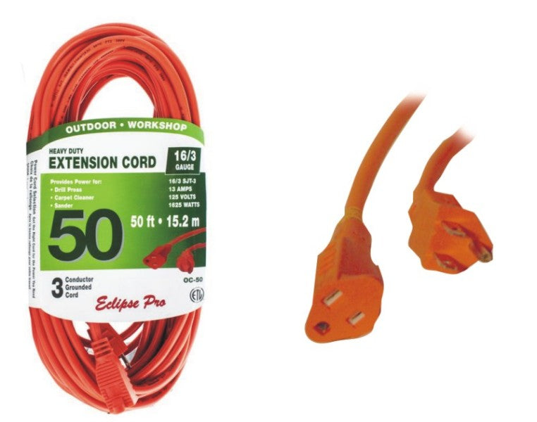 50ft Orange Extension cord