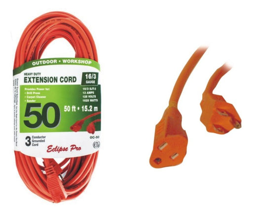50ft Orange Extension cord
