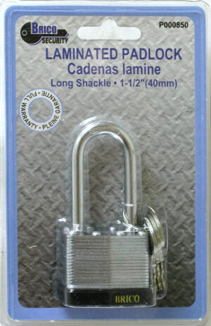 Padlock Laminated 40mm long Shackle