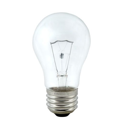 CLEAR MULTIPURPOSE APPLIANCE BULB: 40W/A15/120V/1500H - 1 bulb/PK