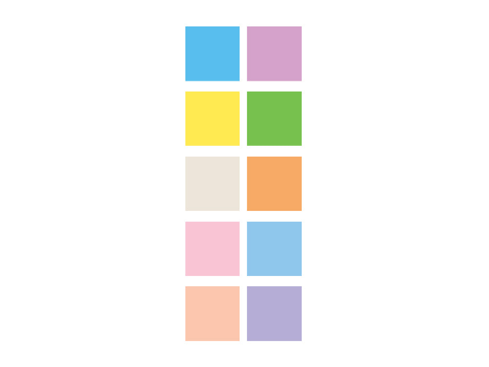 Scrapbook Cardstock: 12"x12" 80lb (245gsm) Smooth 60 Sheets B) Pastel Colors