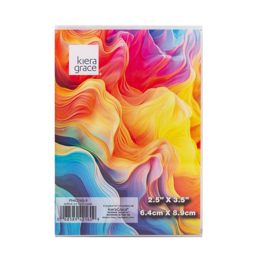 Acrylic Magnetic Frame 2.5X3.5" SQ FROSTED EDGE