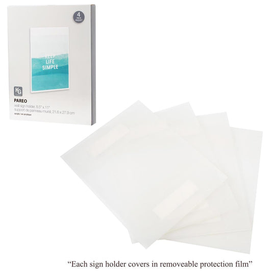 Acrylic Sign Holders 4 Pack 8.5x11"