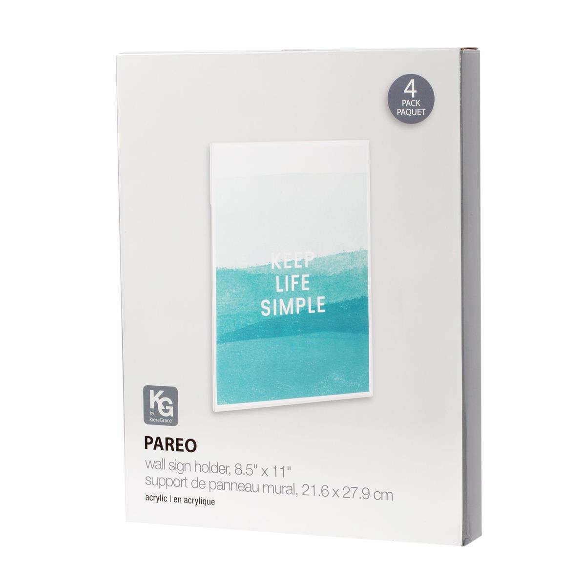 Acrylic Sign Holders 4 Pack 8.5x11"