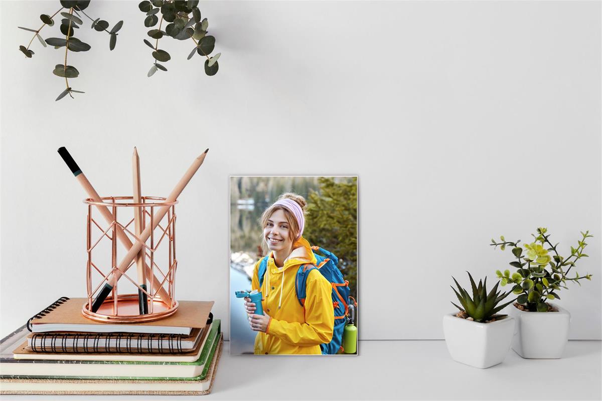 Acrylic L Shape Photo Frame 5X7"