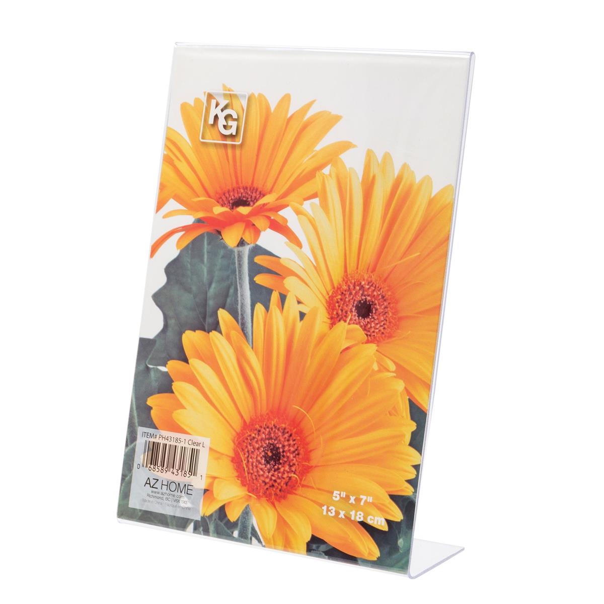 Acrylic L Shape Photo Frame 5X7"